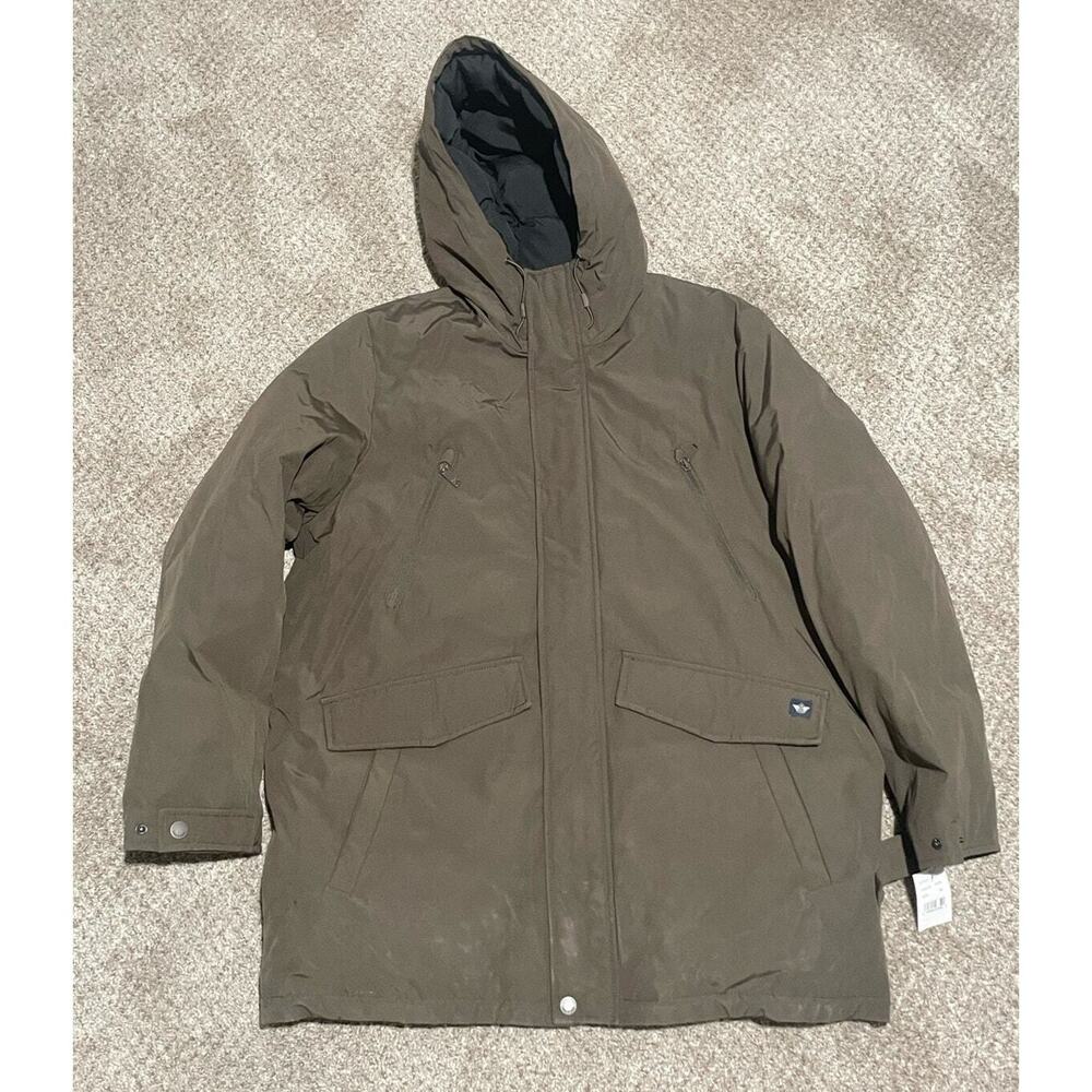 Dockers Men's Arctic Heavyweight Water Resistant Fern Brown Parka Jacket, Size M